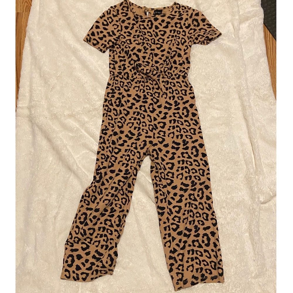 Leopard print one piece jumper, 5T